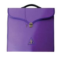 COUNCIL APRON CASE - PURPLE LEATHER DIFFERENT SIZES MM, WM, PROVINCIAL